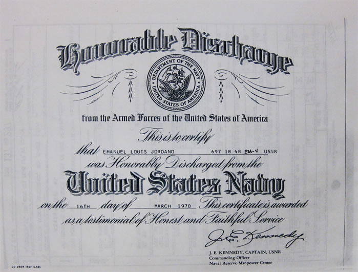 discharge certificate